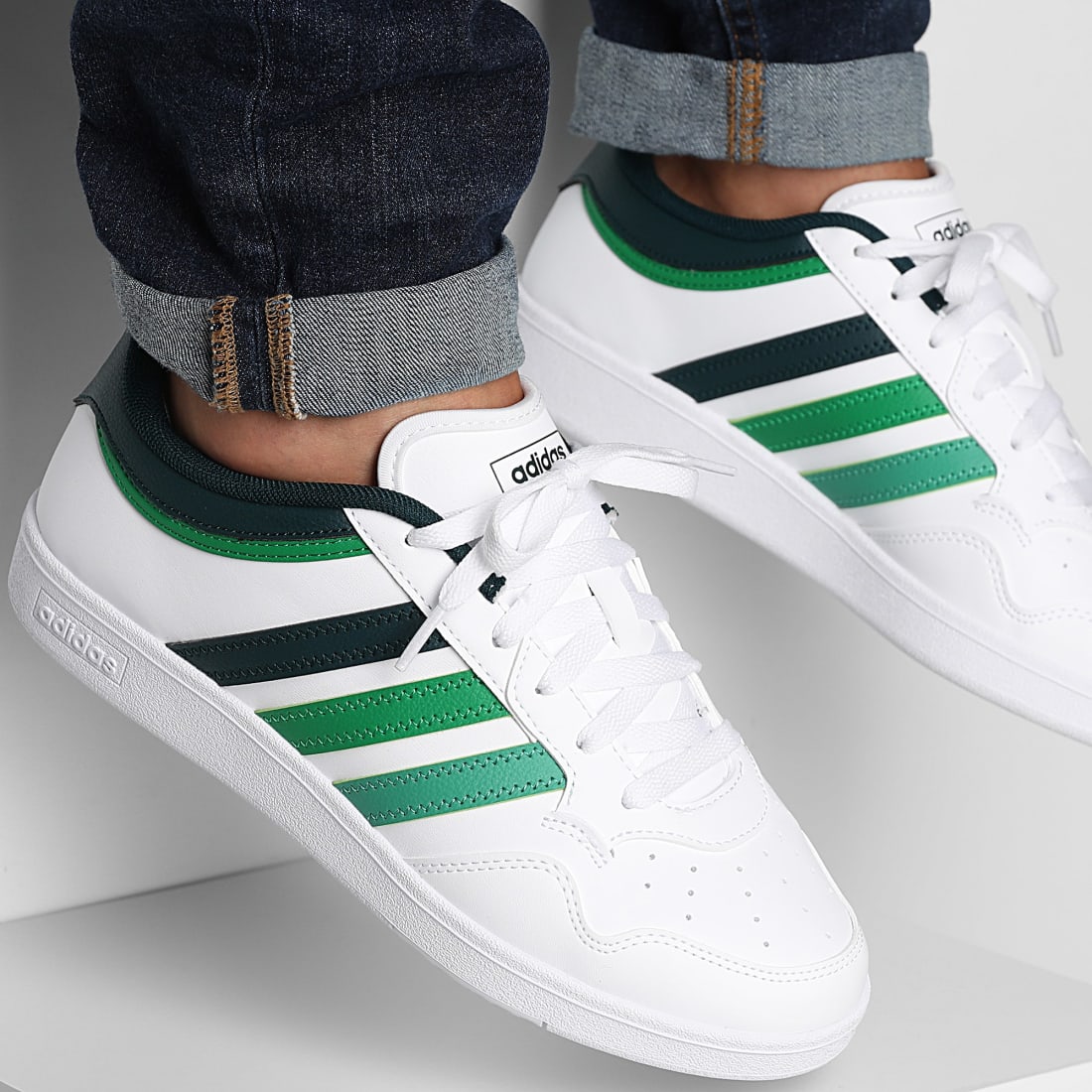 Baskets AD™ Lifestyle — Blanc / Vert — Authentic