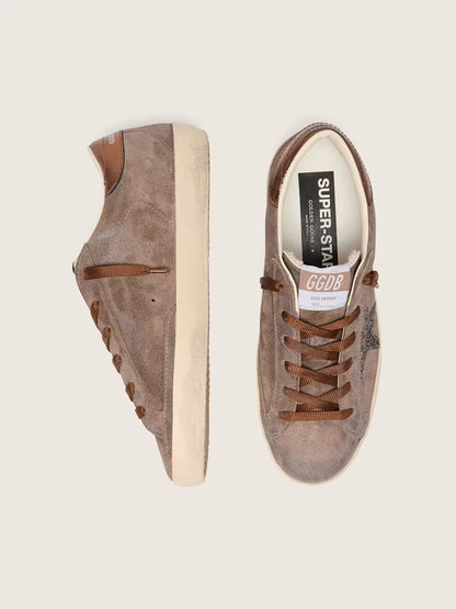 Golden Goose Super-Star — Cuir Velours Femme