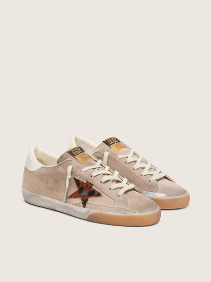 Golden Goose Super-Star — Cuir Velours Femme