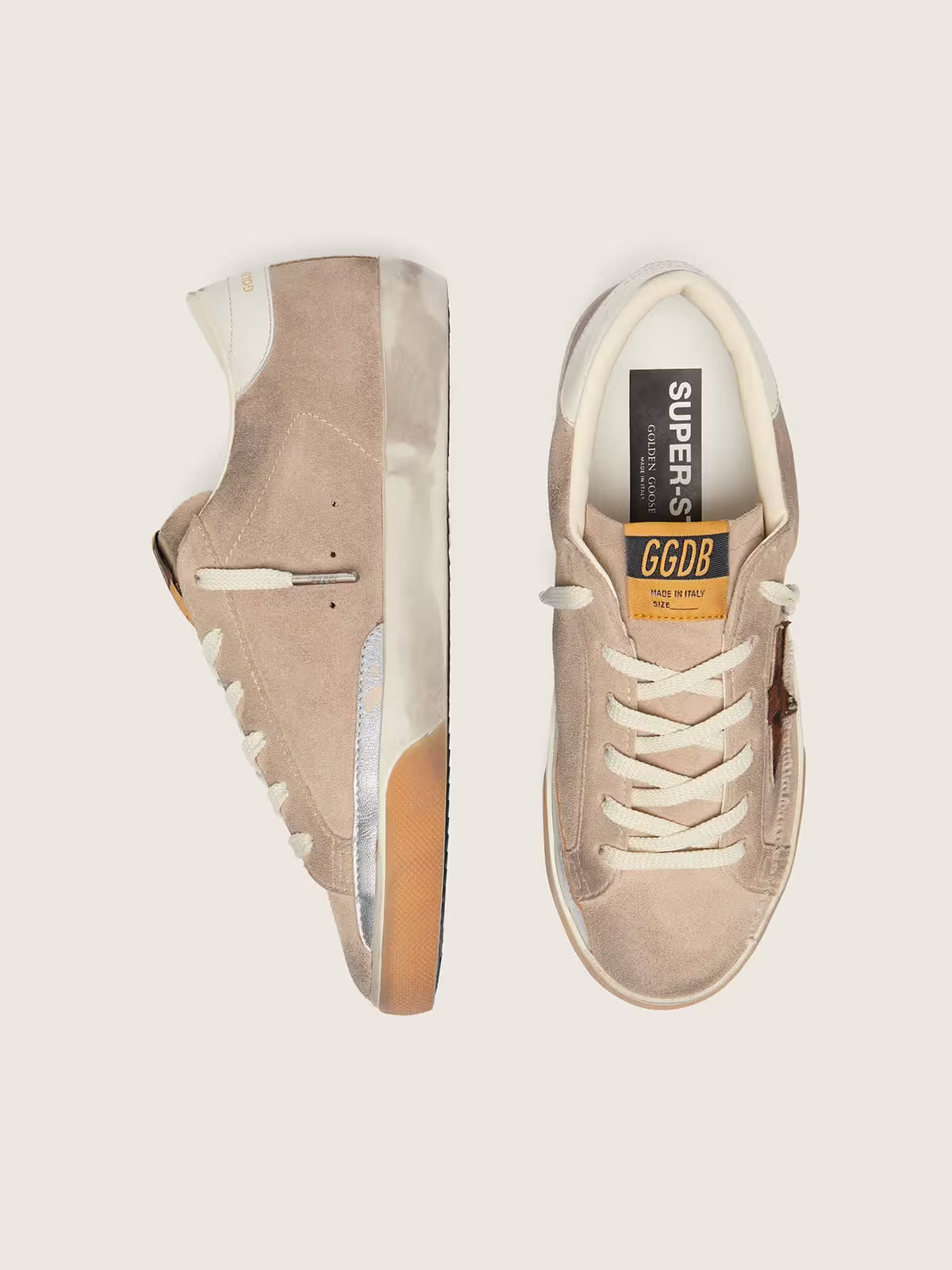 Golden Goose Super-Star — Cuir Velours Femme