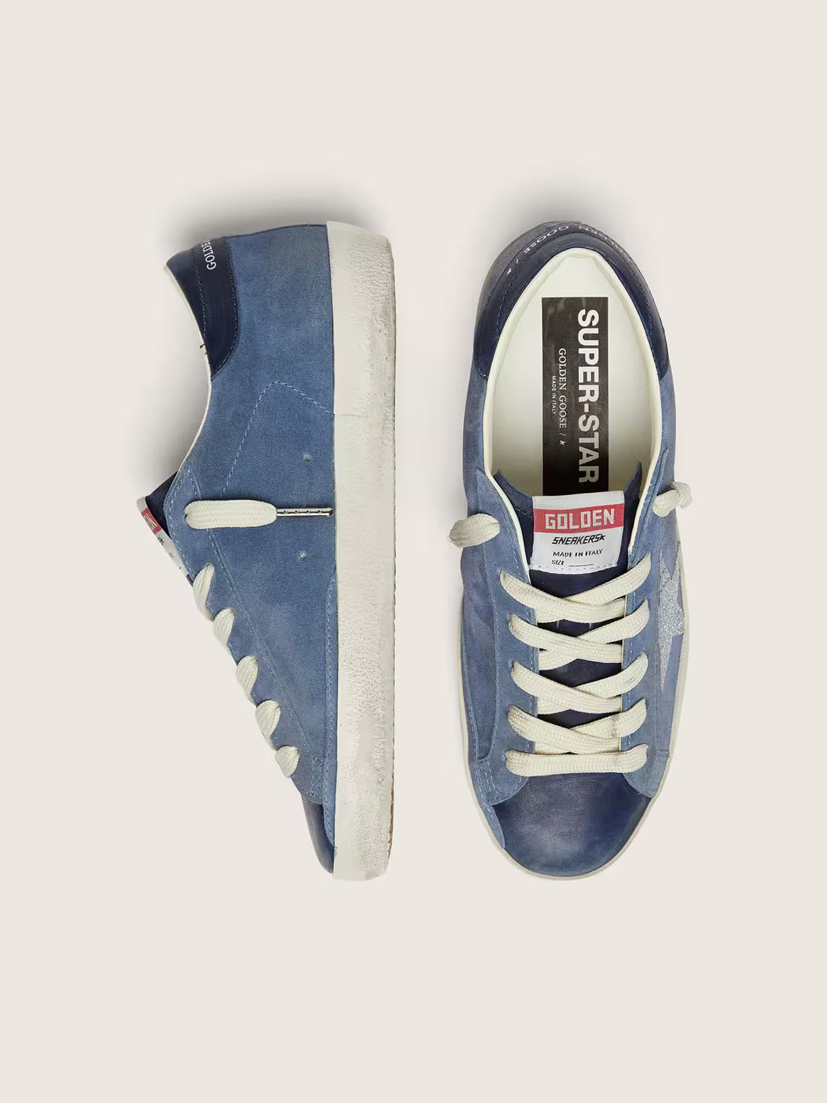 Golden Goose Super-Star — Cuir Velours Femme