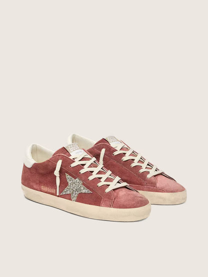 Golden Goose Super-Star — Cuir Velours Femme